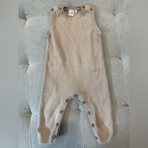 The littlest knitted overall in tan 6-12m adorable monotone stylish baby